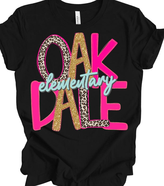 Oakdale Elementary (Pink Leopard)