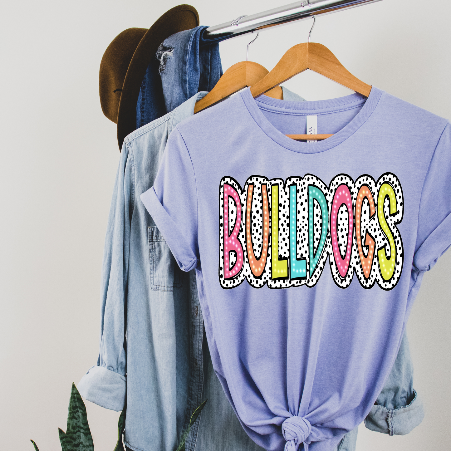 Bulldogs Bright Polka Dot