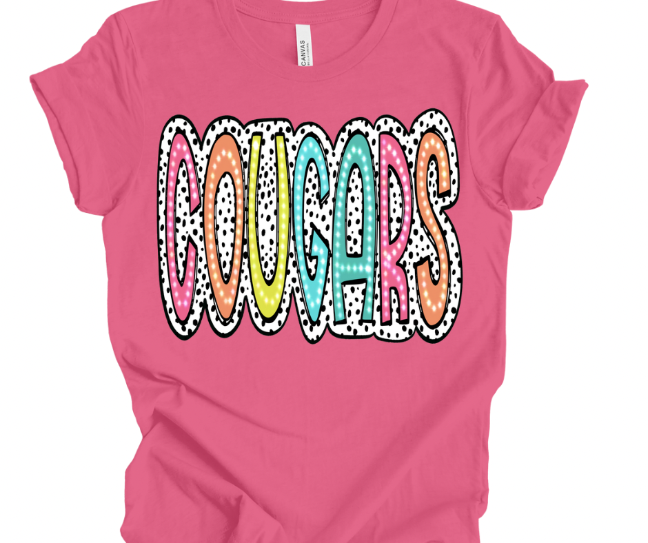 Cougars Bright Polka Dot