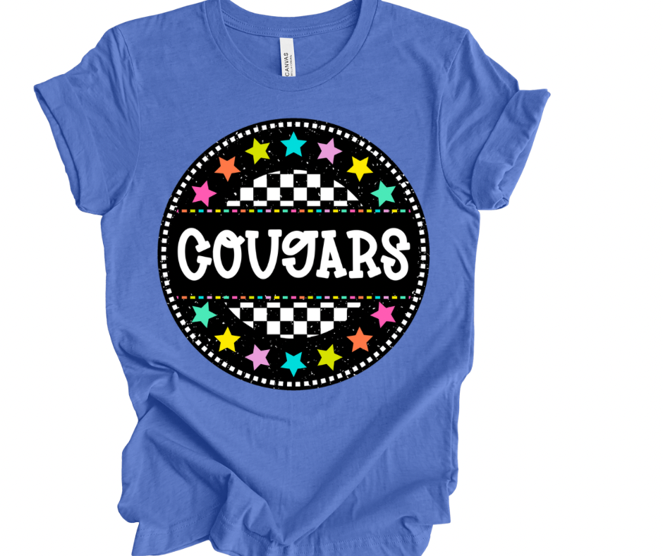 Cougars Checkered Stars