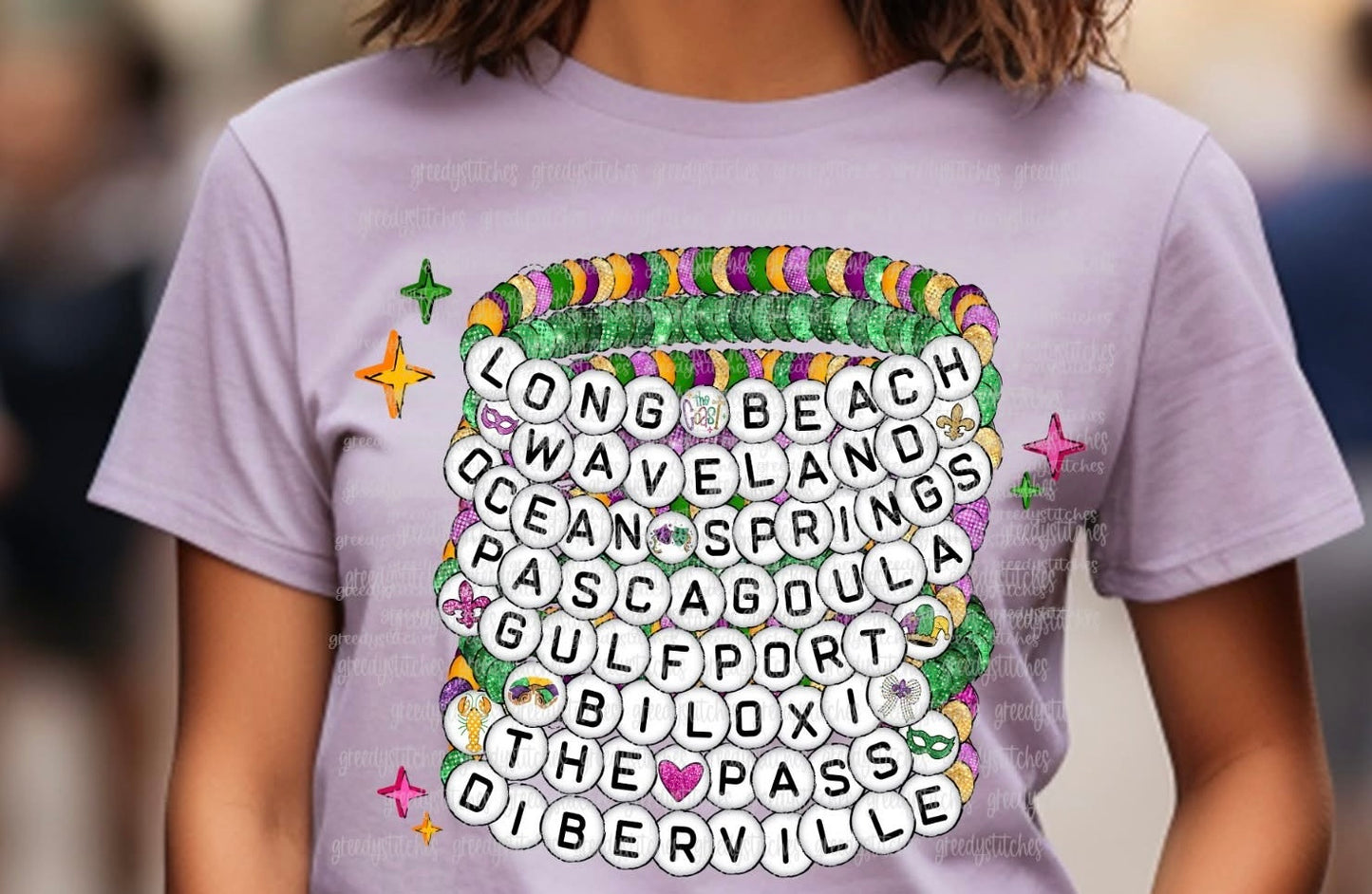 GC Mardi Gras Friendship Bracelet