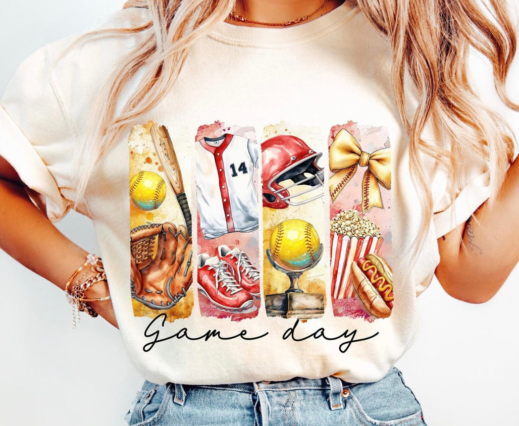 Vintage Softball Game Day