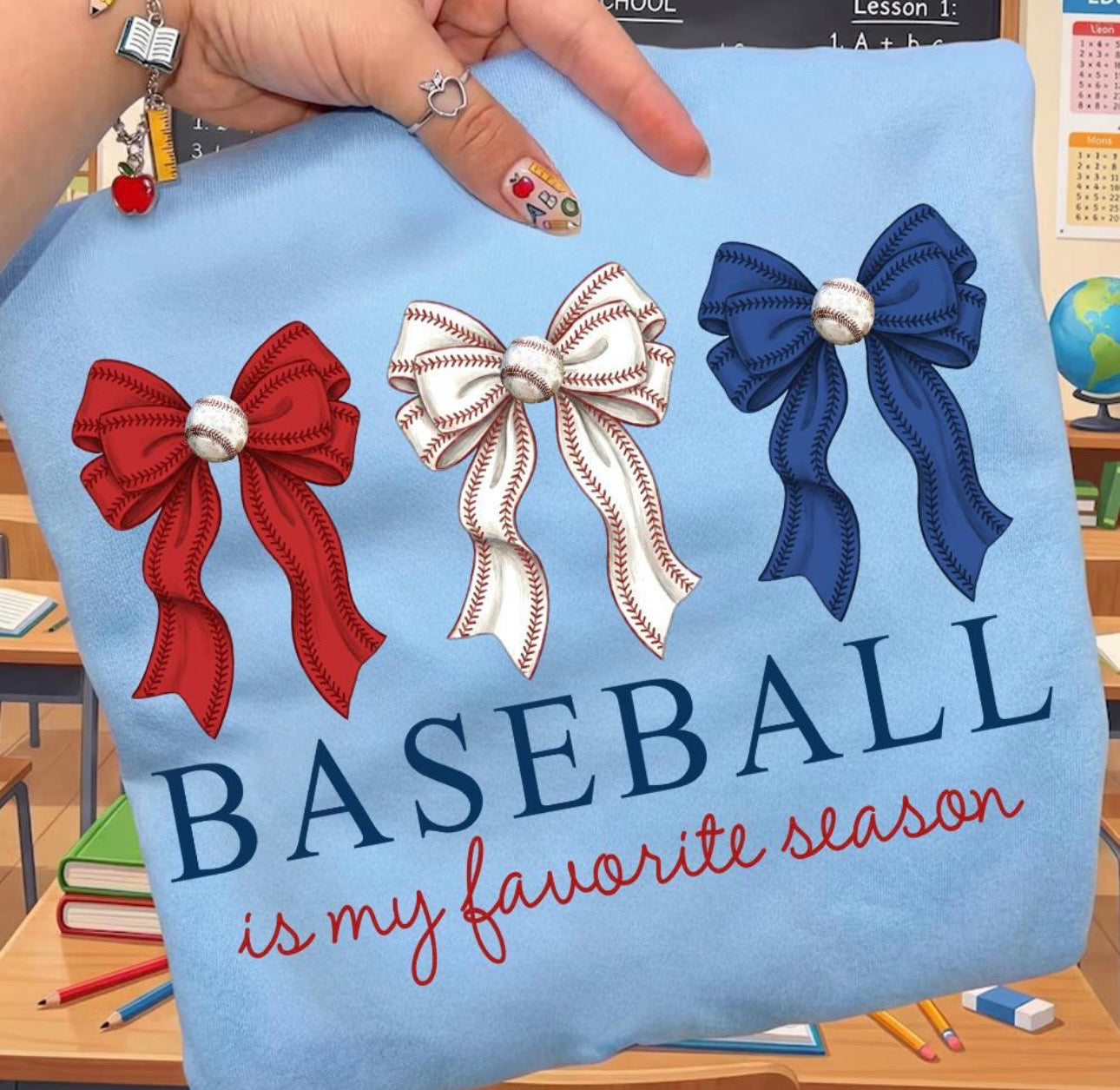 Baseball is My Favorite Season (Bows)