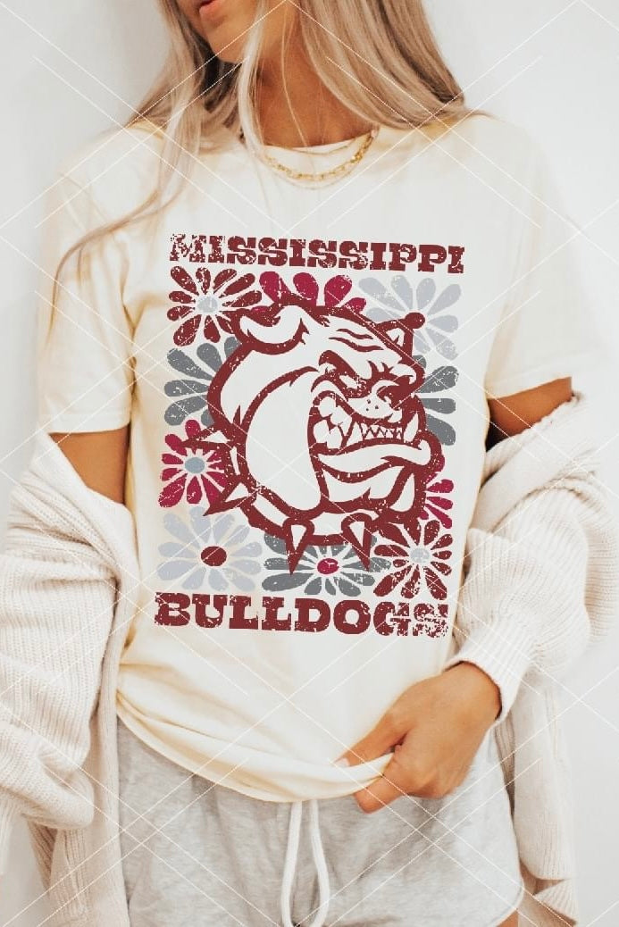 MS Bulldogs Groovy Floral