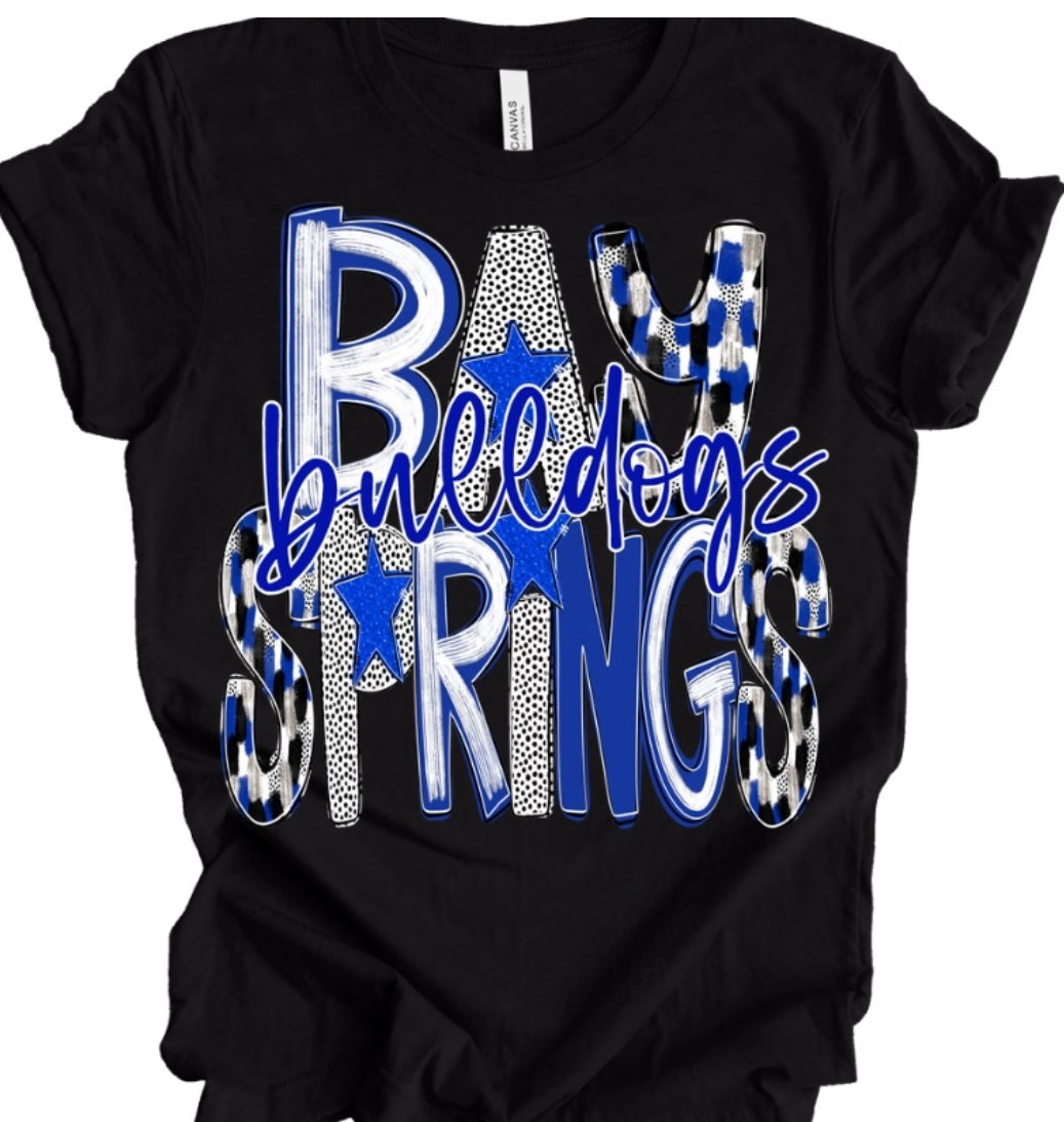 Bay Springs Bulldogs (Painted Strokes)