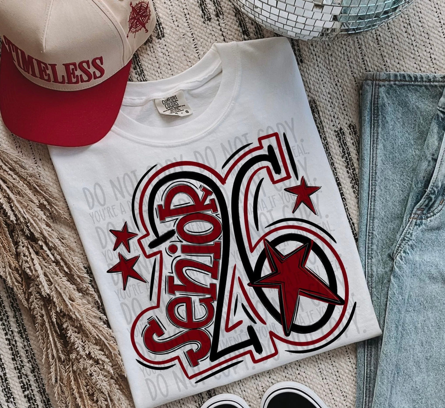 Senior 26 Stars (Black & Maroon)