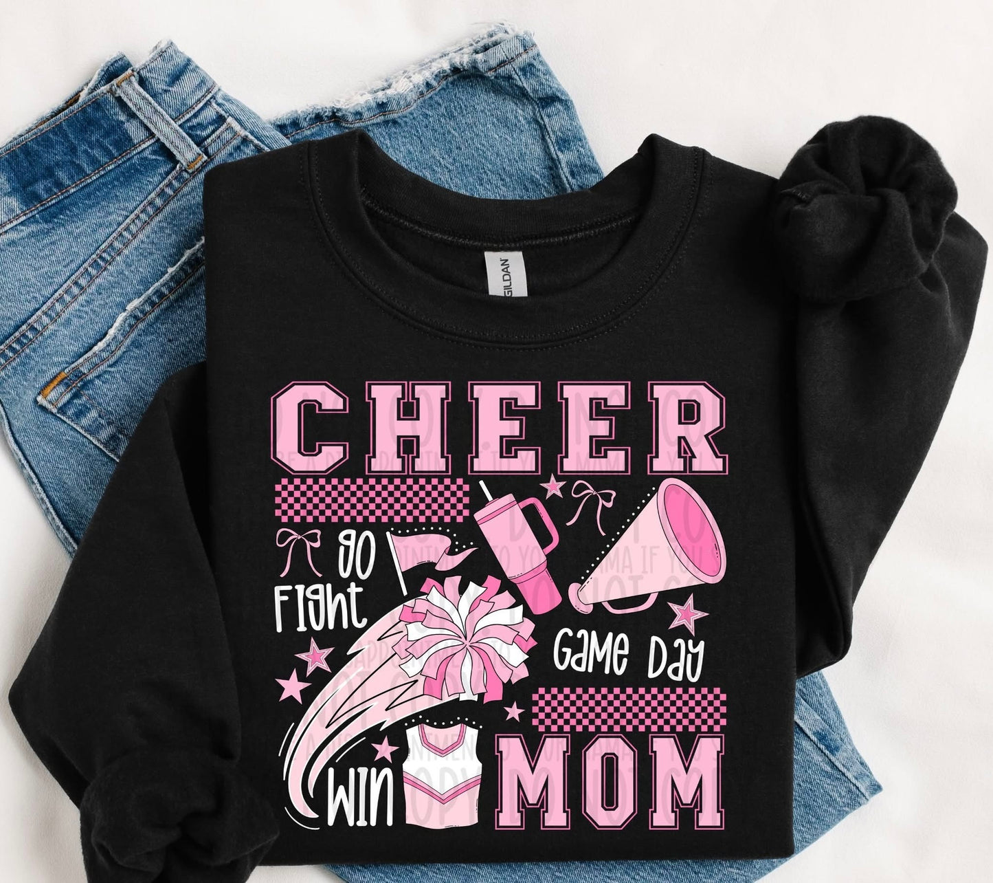 Pink Cheer Mom Collage