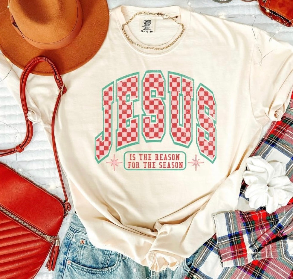 Jesus is the Reason for the Season (checkered)