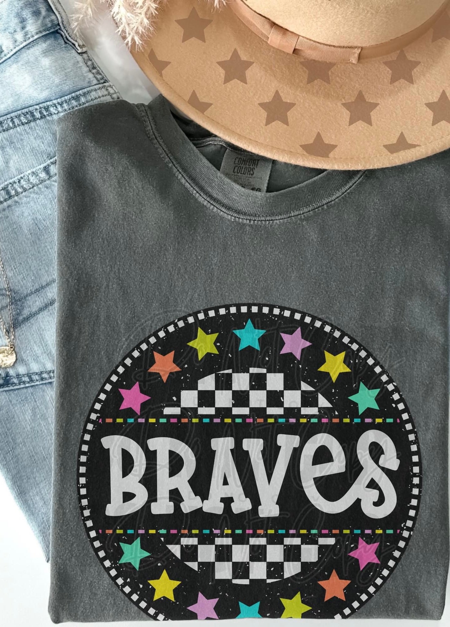 Braves Checkered Stars