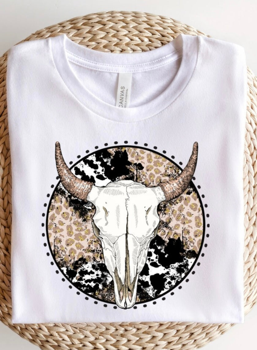 Boho Cow Skull