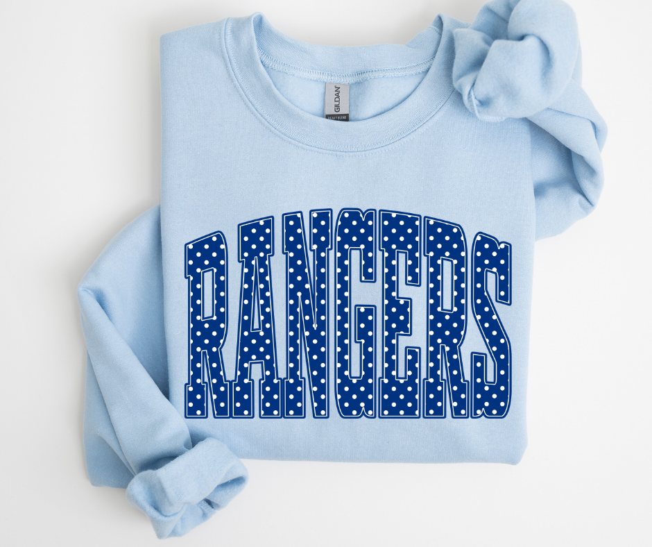 Rangers - Blue Polka Dot