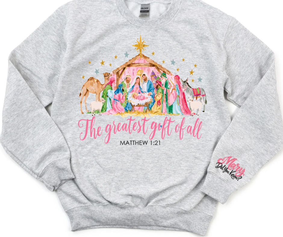 The Greatest Gift of All Nativity (FRONT WITH SLEEVE)