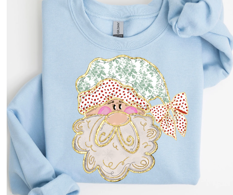 Red Foil Dottie Santa