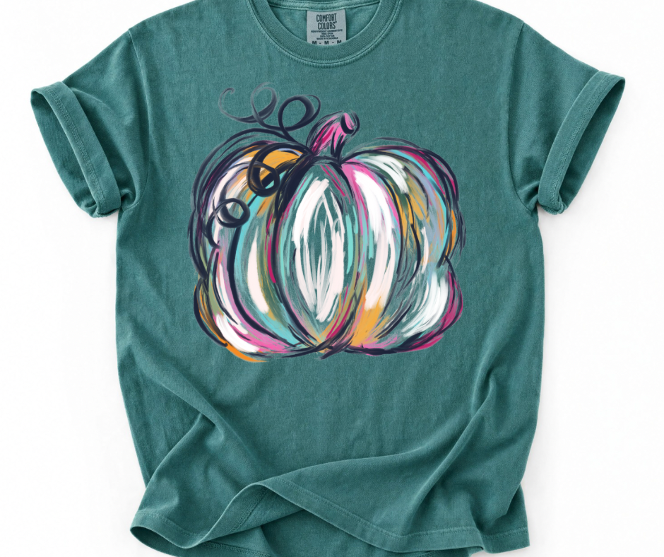 Painted Watercolor Pumpkin