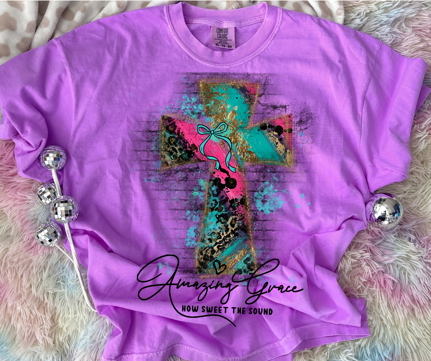 Leopard Luxe Cross - Amazing Grace