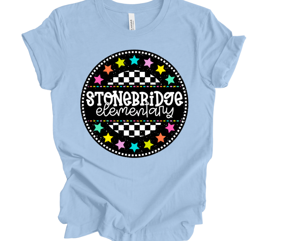 Stonebridge Elementary Checkered Stars