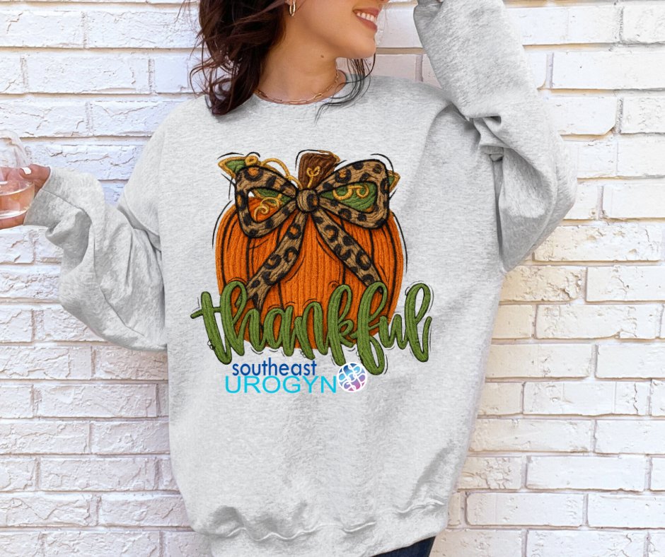 Leopard Bow Thankful Pumpkin (southeast UROGYN) (*FUAX YARN*)