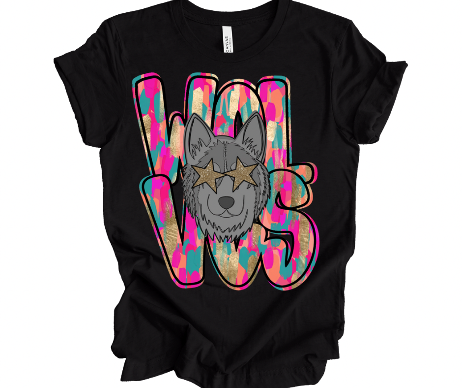 Painted Preppy Wolves