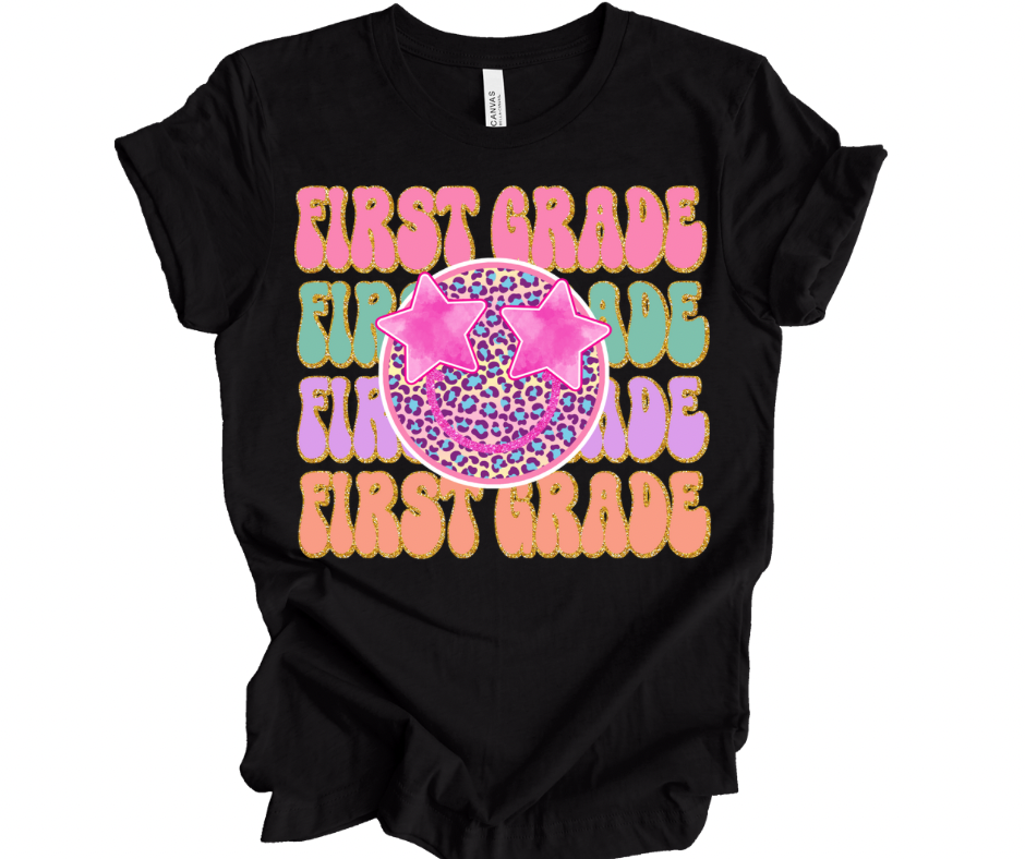 First Grade Stacked Smiley