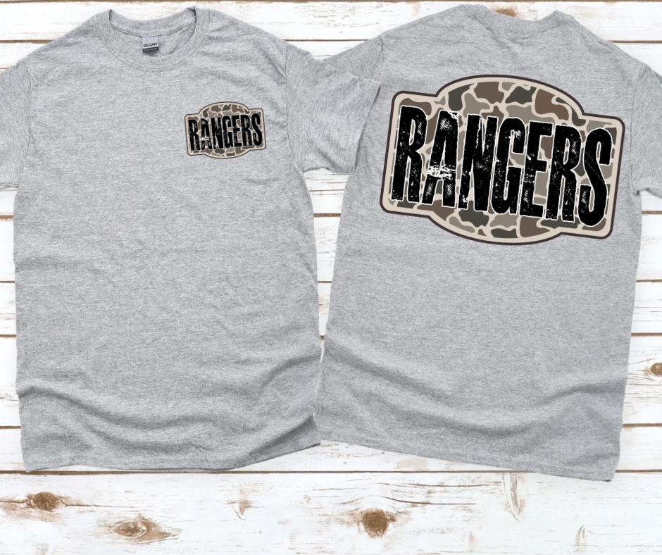Rangers - Camo (Front & Back)