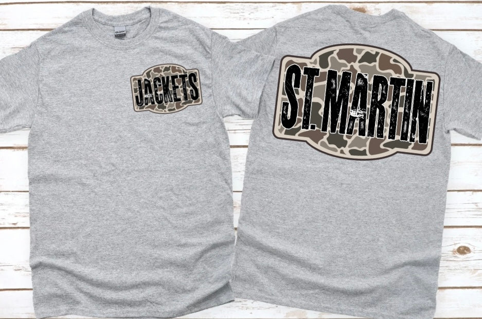Camo - St. Martin Jackets (Front & Back)