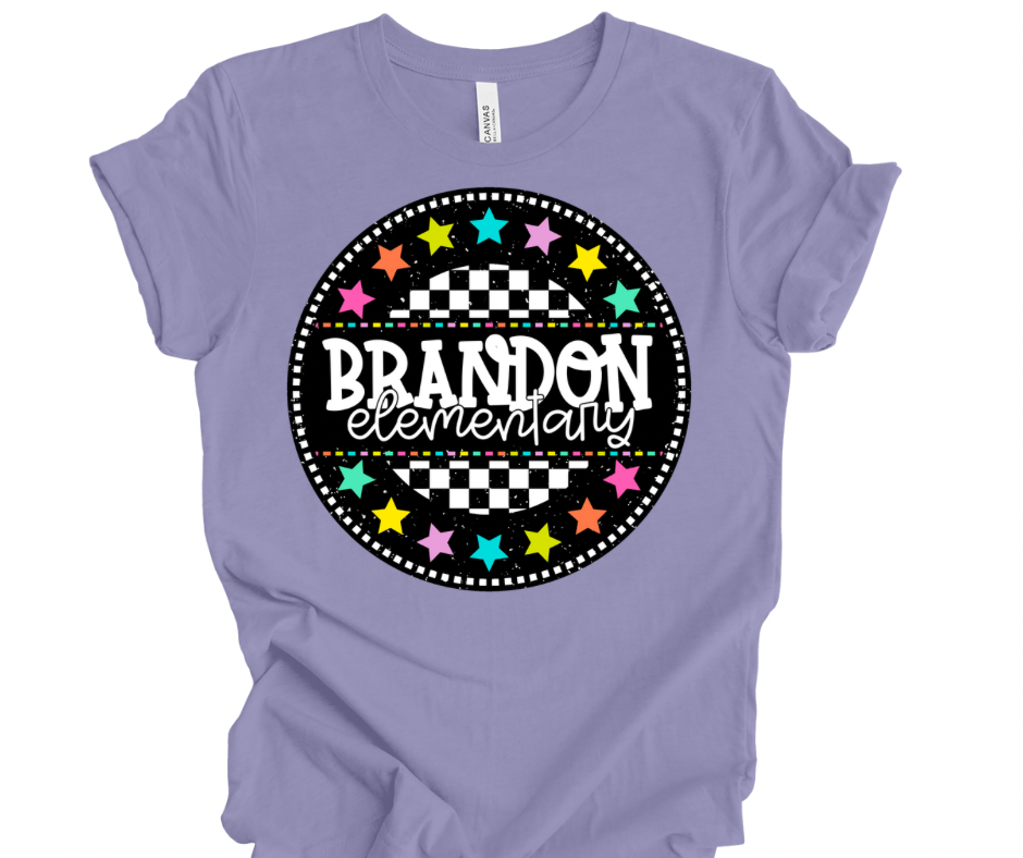 Brandon Elementary Checkered Stars