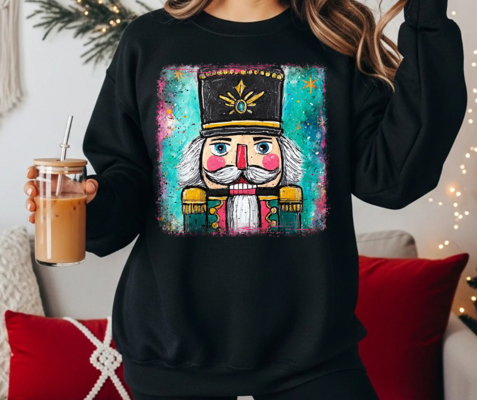 Painted Watercolor Nutcracker