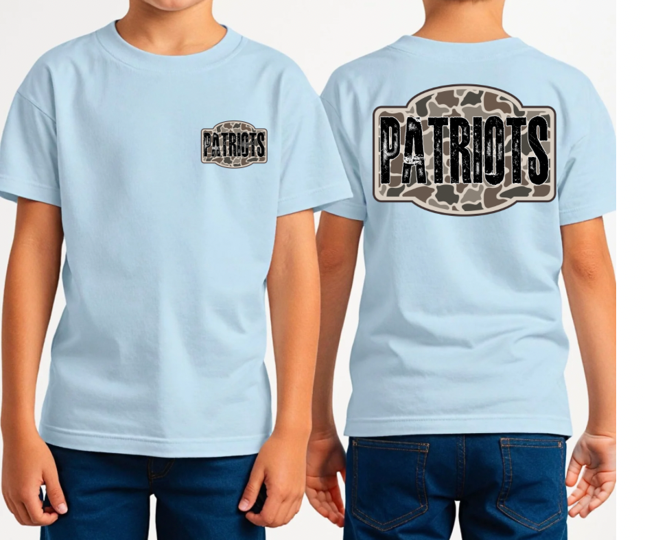 Patriots - Camo (Front & Back)
