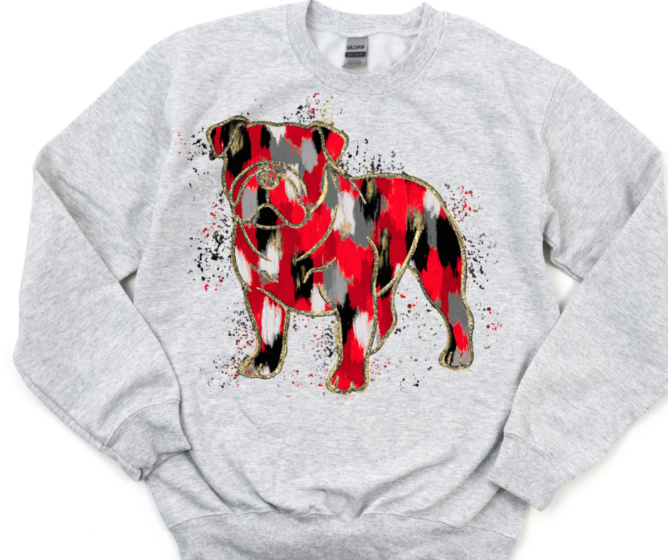 Bulldogs Splatter (Red, Black, Gray)