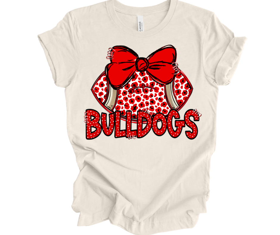 Leopard Football Bulldogs (Red/White)