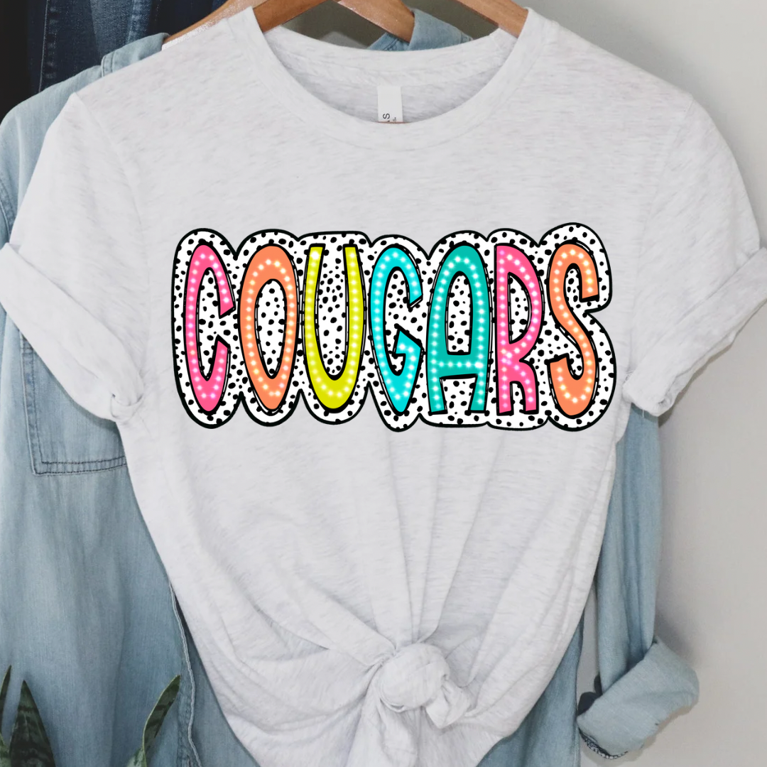 Cougars Bright Polka Dot