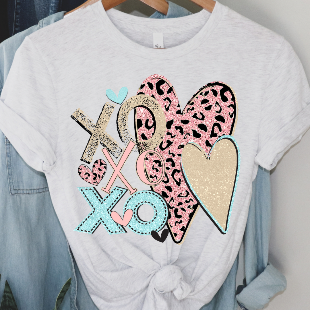 XOXO Leopard Hearts