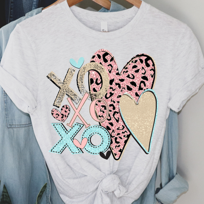 XOXO Leopard Hearts