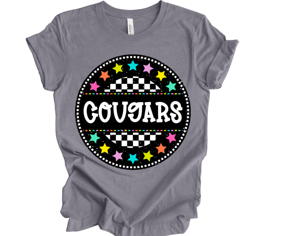 Cougars Checkered Stars