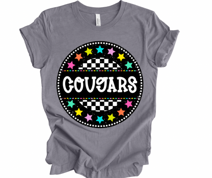 Cougars Checkered Stars