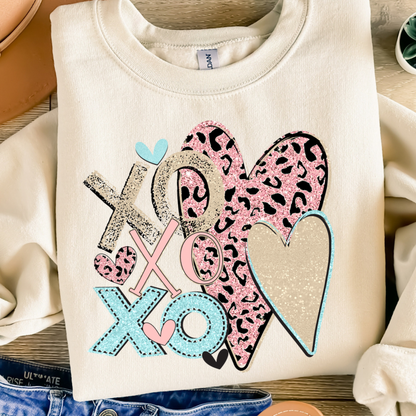 XOXO Leopard Hearts