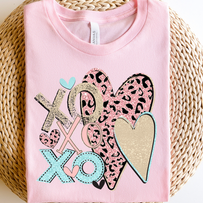 XOXO Leopard Hearts