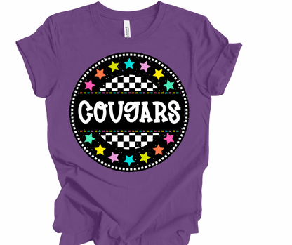 Cougars Checkered Stars