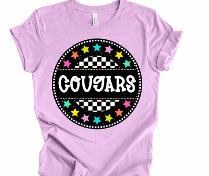Cougars Checkered Stars