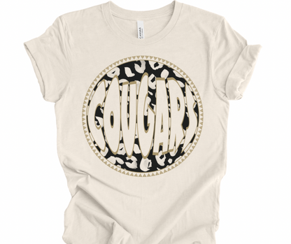 Cougars Leopard Retro Circle