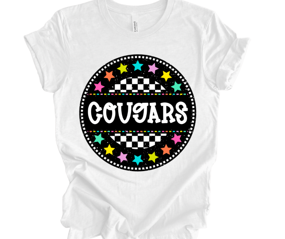Cougars Checkered Stars