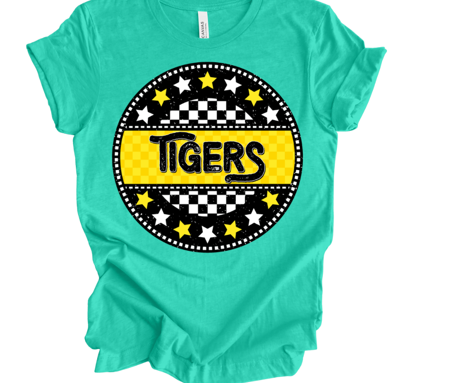 Tigers Checkered Star (Black/Yellow)