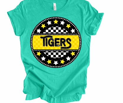 Tigers Checkered Star (Black/Yellow)