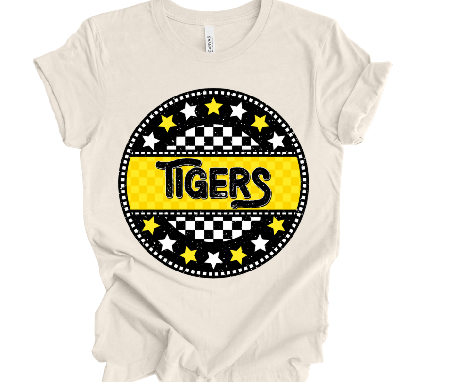Tigers Checkered Star (Black/Yellow)