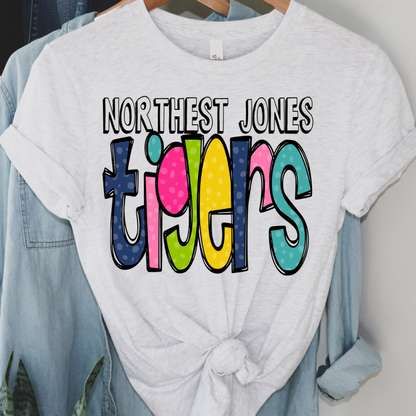 Northeast Jones Tigers Colorful