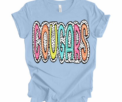 Cougars Bright Polka Dot