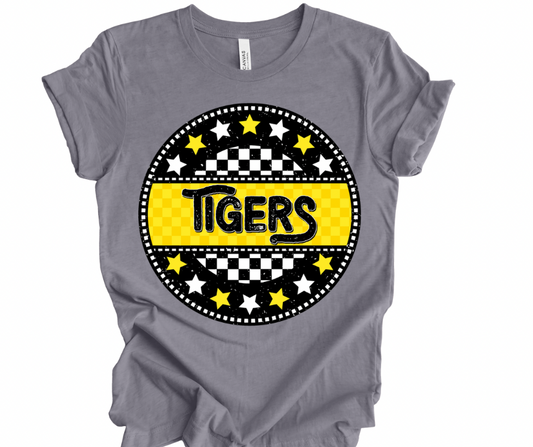 Tigers Checkered Star (Black/Yellow)