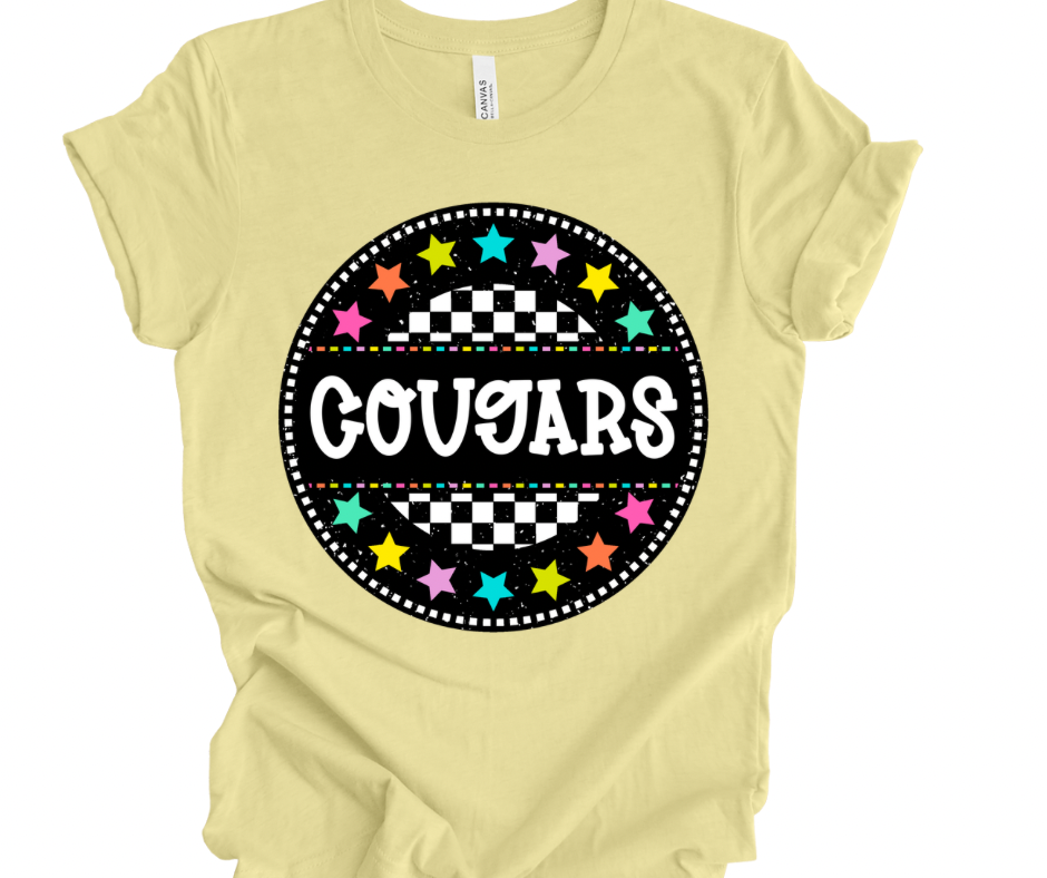 Cougars Checkered Stars
