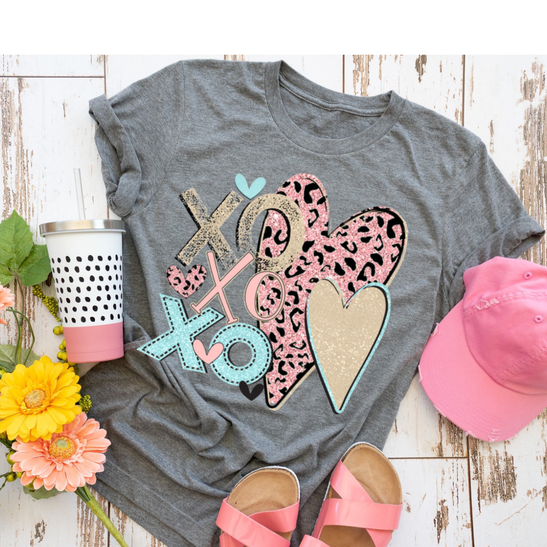 XOXO Leopard Hearts