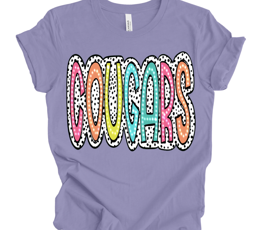 Cougars Bright Polka Dot